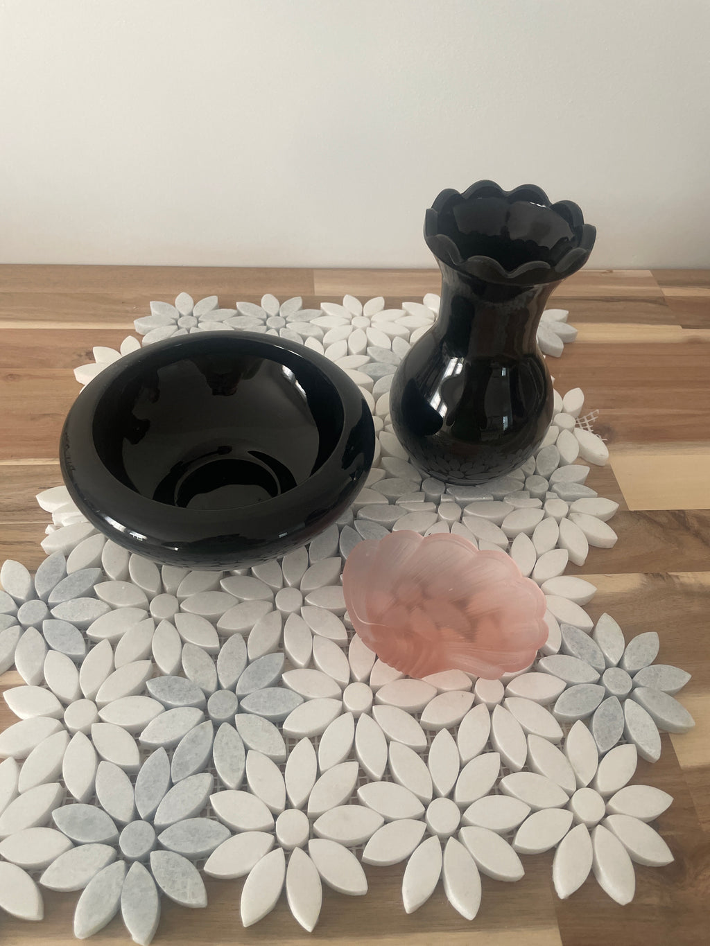 Black Amethyst & Pink Glass Bundle