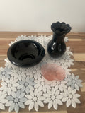 Black Amethyst & Pink Glass Bundle