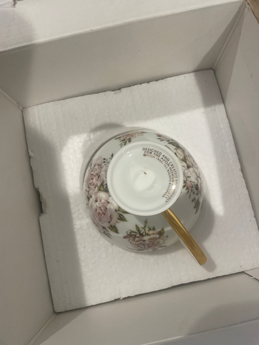 Avon Commemorative Teacup & Saucer - 1992