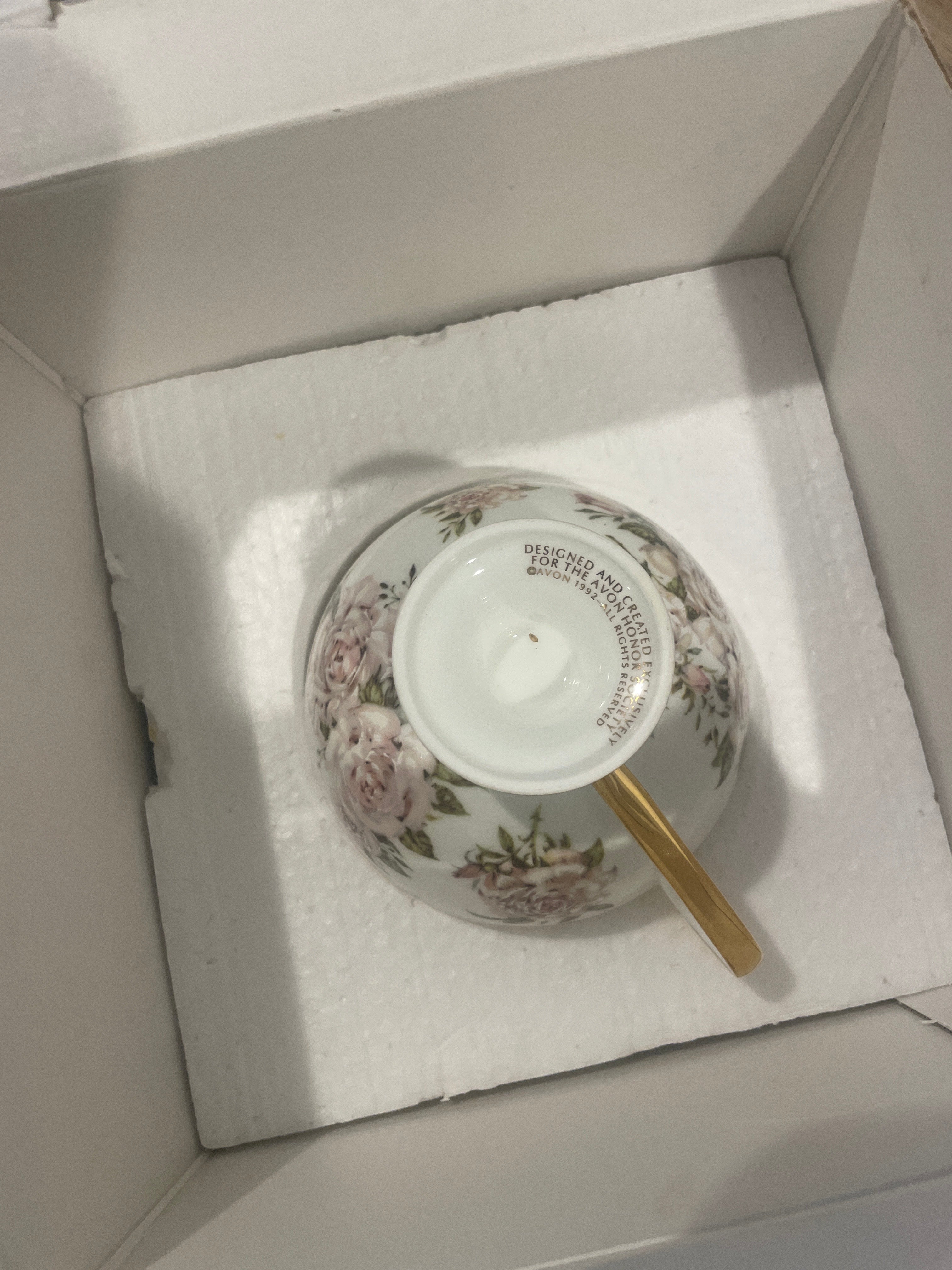 Avon Commemorative Teacup & Saucer - 1992