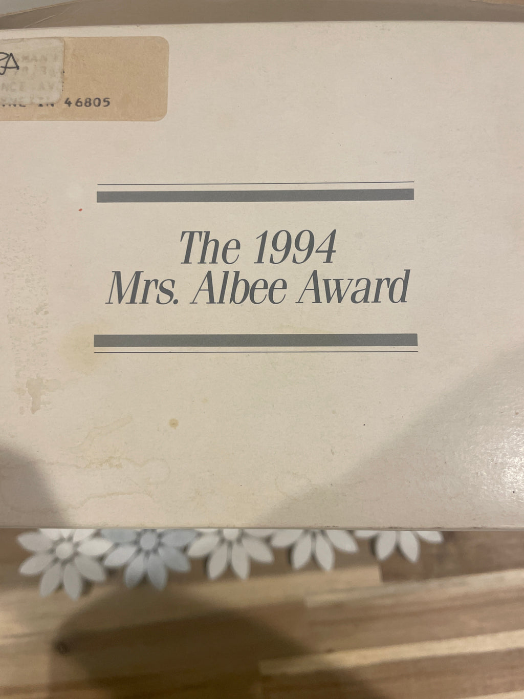 Mrs. Albee Avon Award - 1994